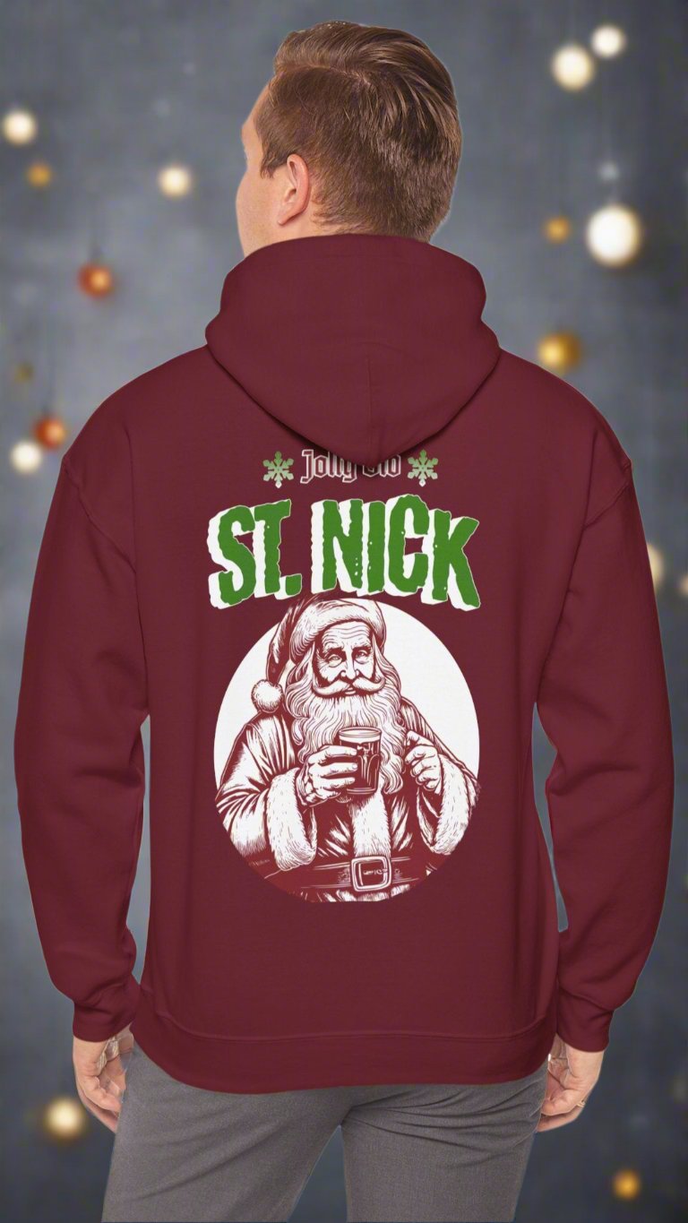 Jolly Old St Nick Northpole Hoodie