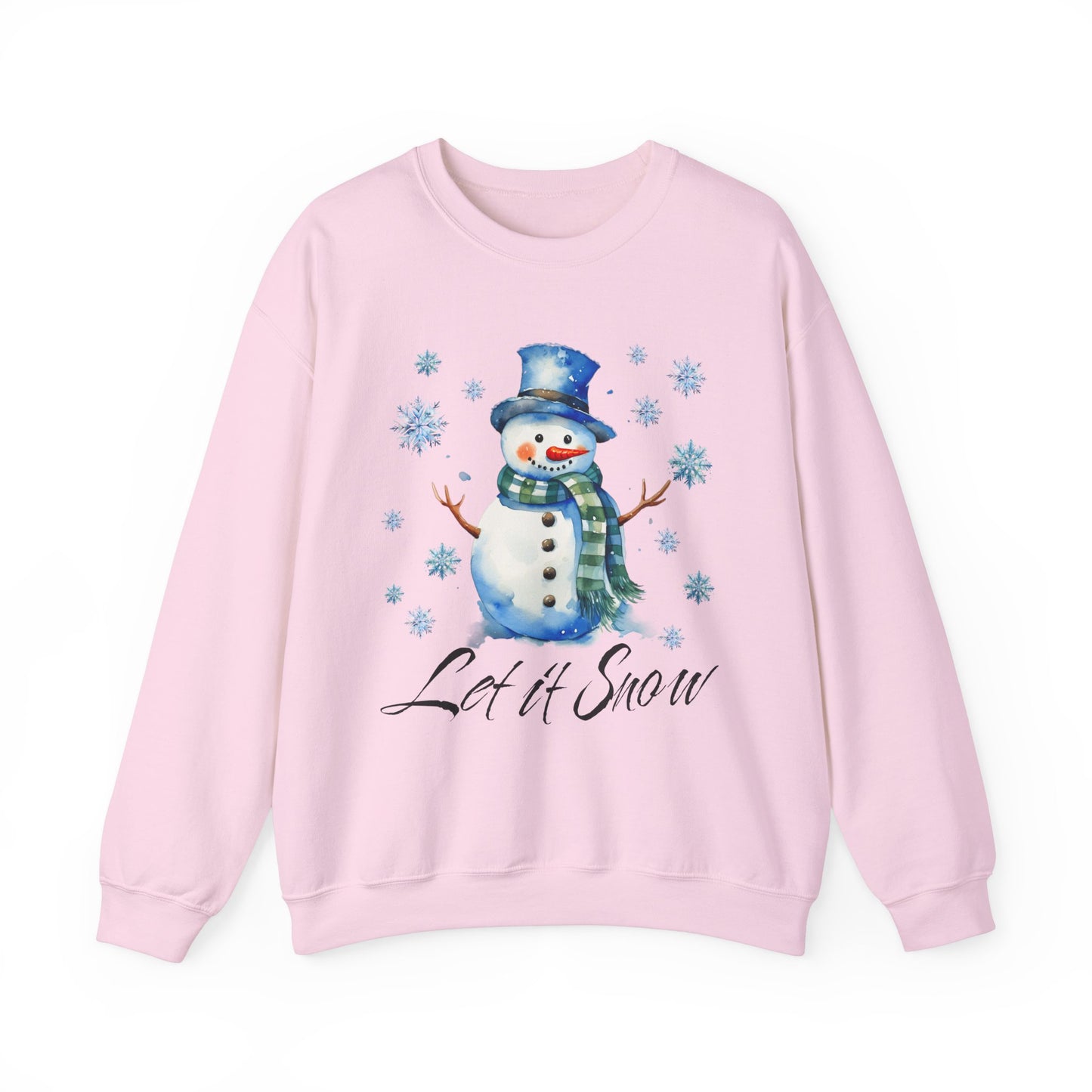 Let it Snow Snowman Sweatshirt. Winter Season. Christmas. Grandma Chic.