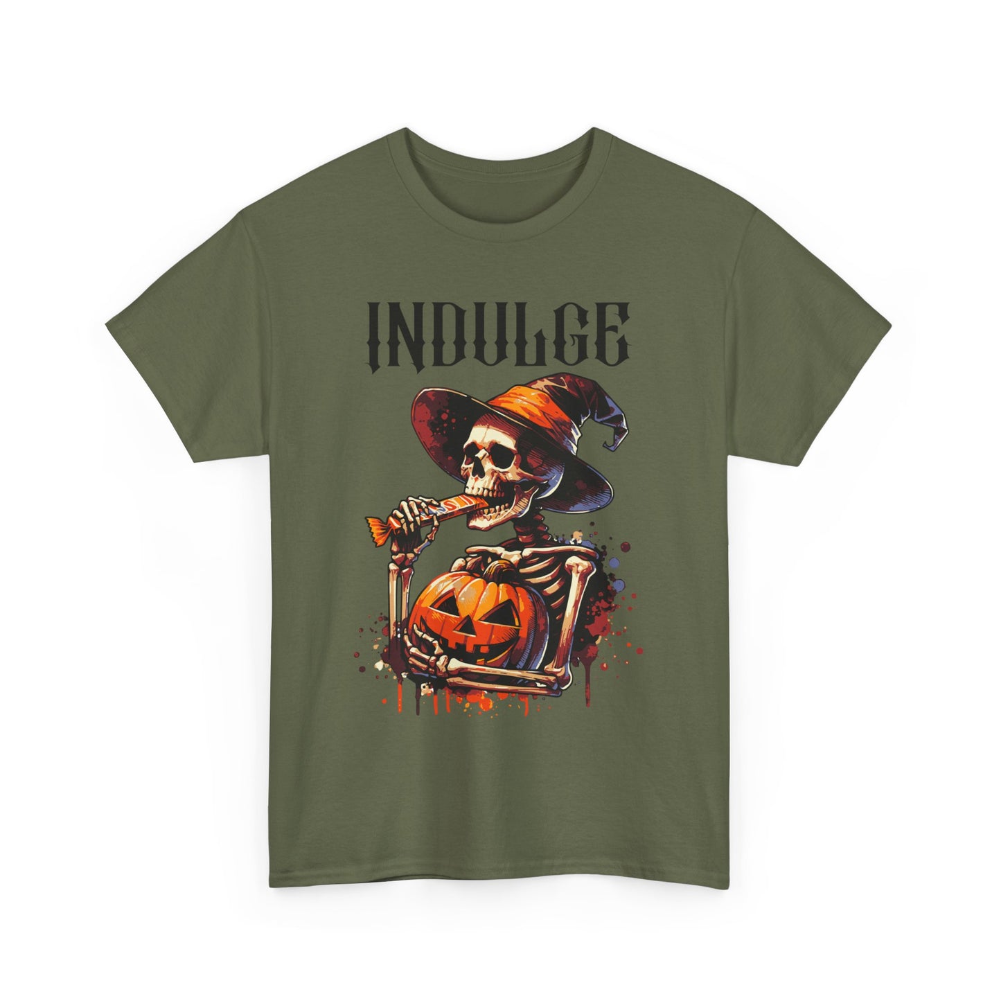 Skeleton Indulge Halloween T-Shirt