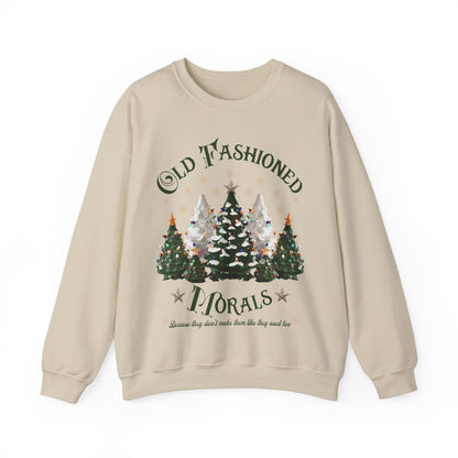 Vintage Tree Farm Sweatshirt - Old Fashioned Morals Design