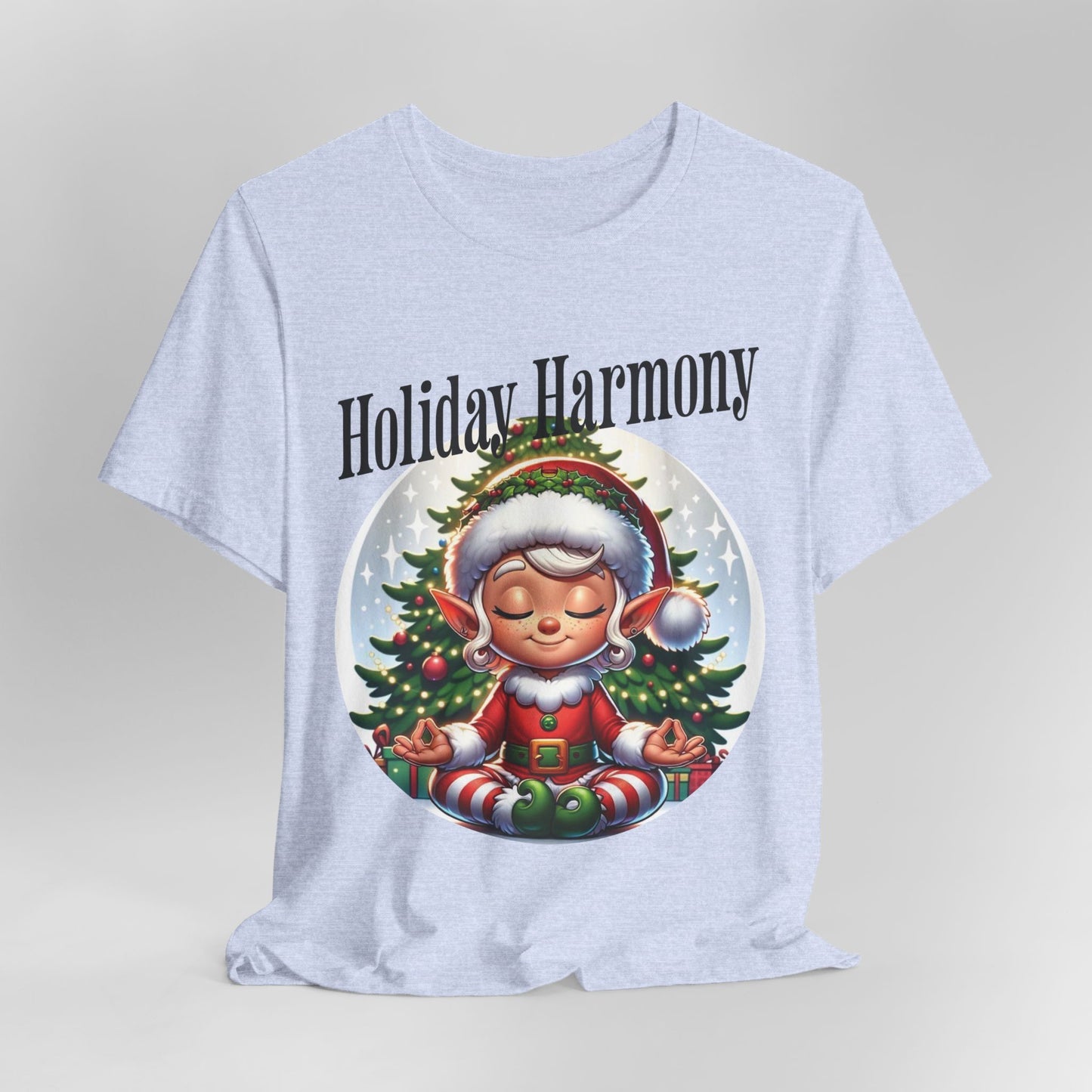 Holiday Harmony. Meditating Elf. Christmas Elf. Peace On Earth.