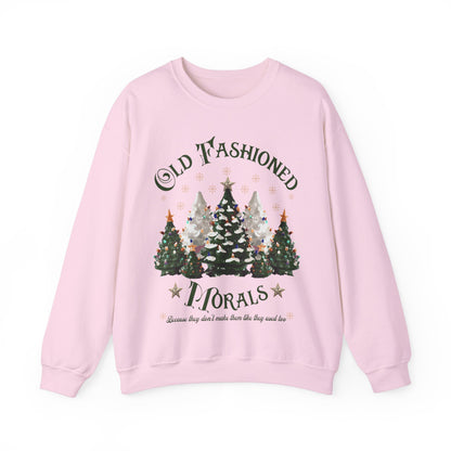 Vintage Tree Farm Sweatshirt - Old Fashioned Morals Design