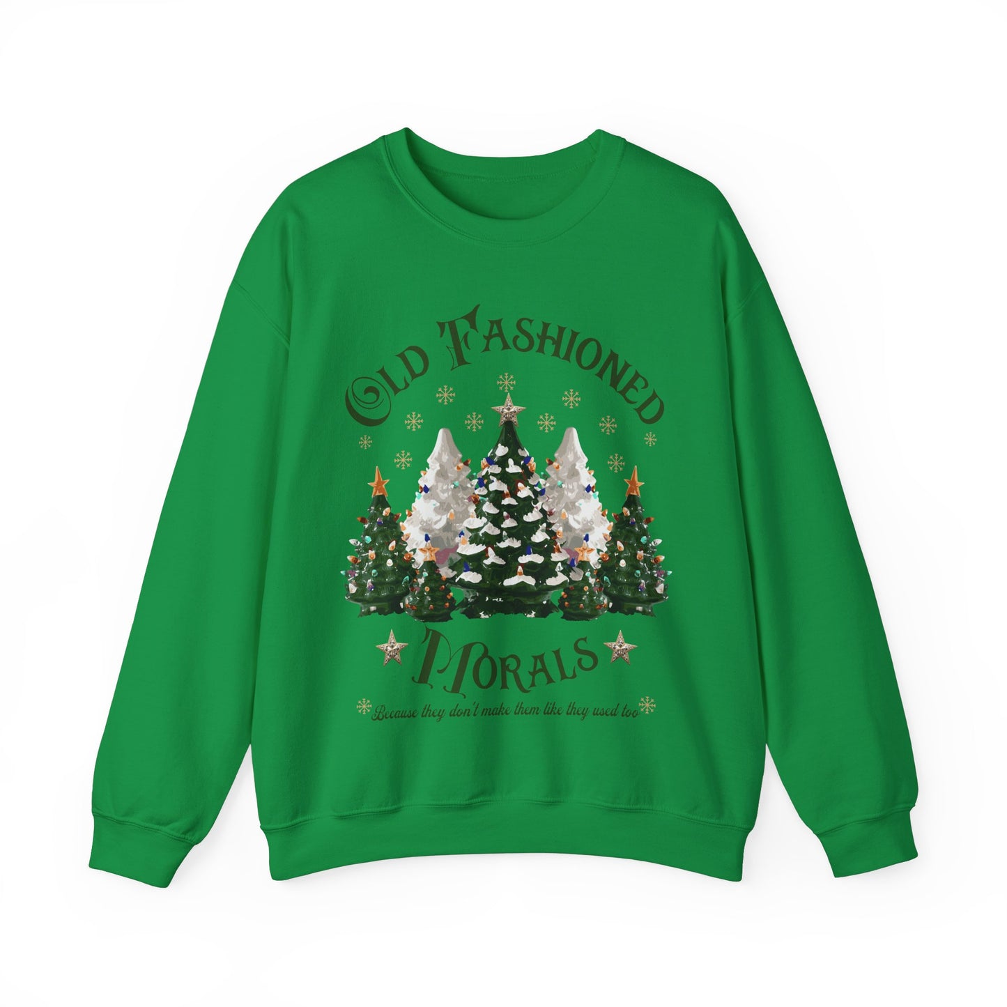 Vintage Tree Farm Sweatshirt - Old Fashioned Morals Design