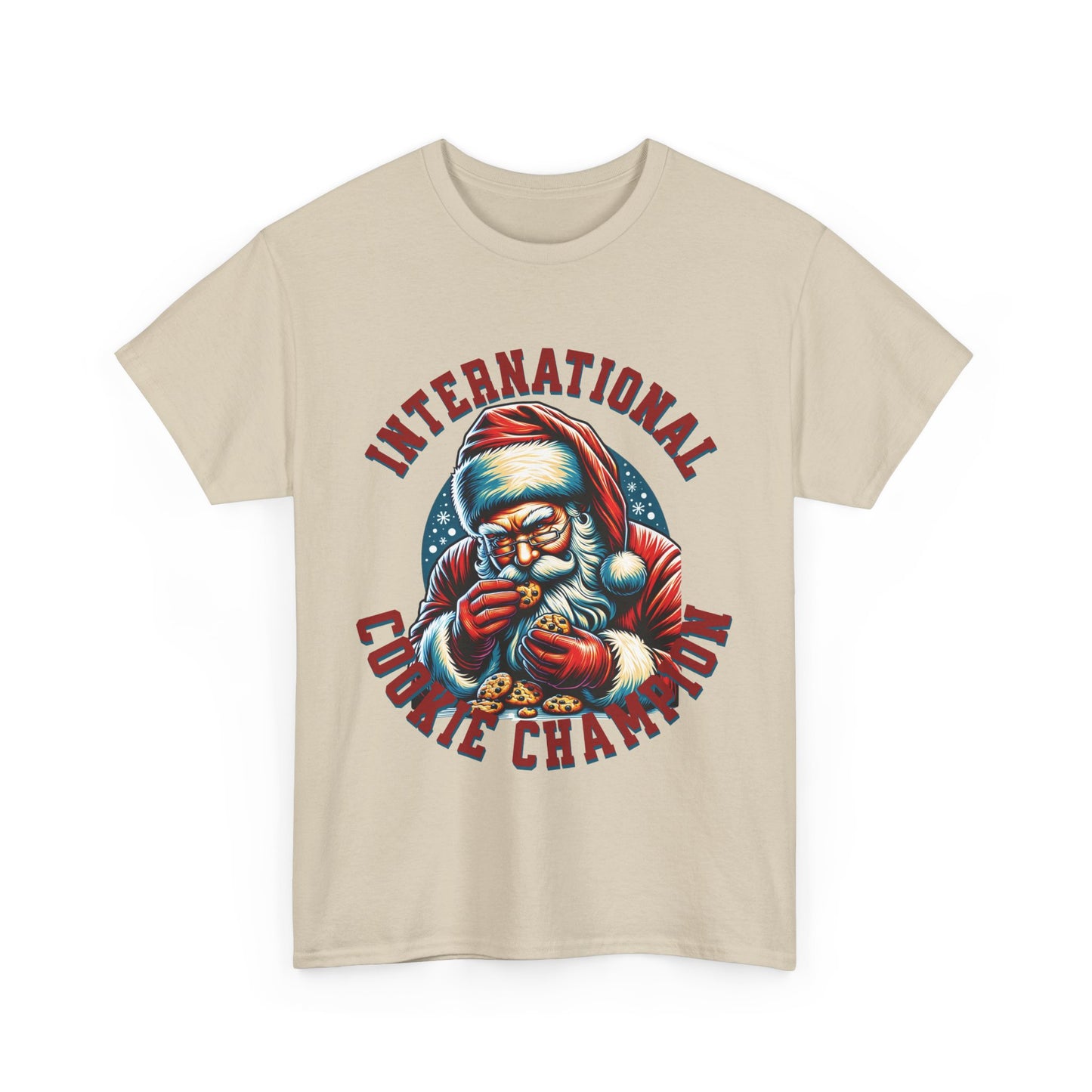 International Cookie Champion Santa Eating Cookies T-Shirt