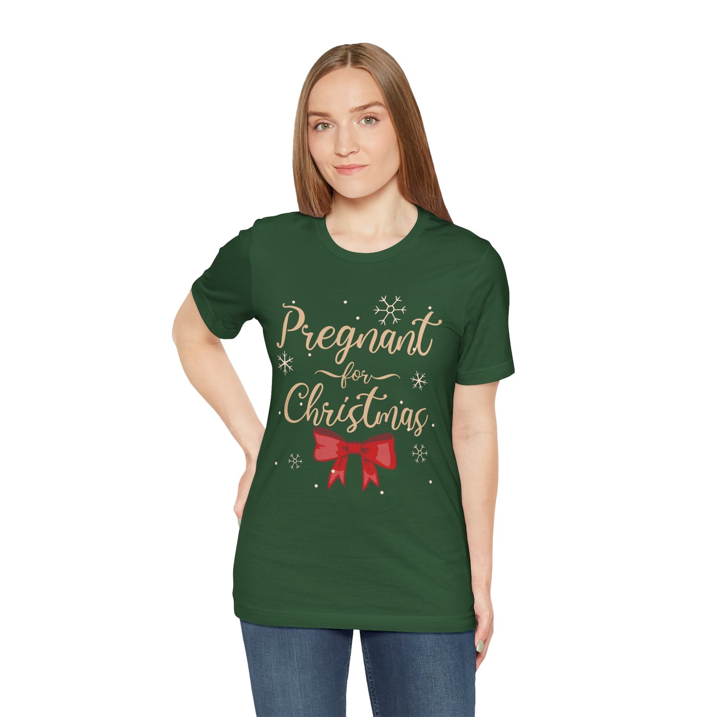 Pregnant for Christmas- Short Sleeve Tee