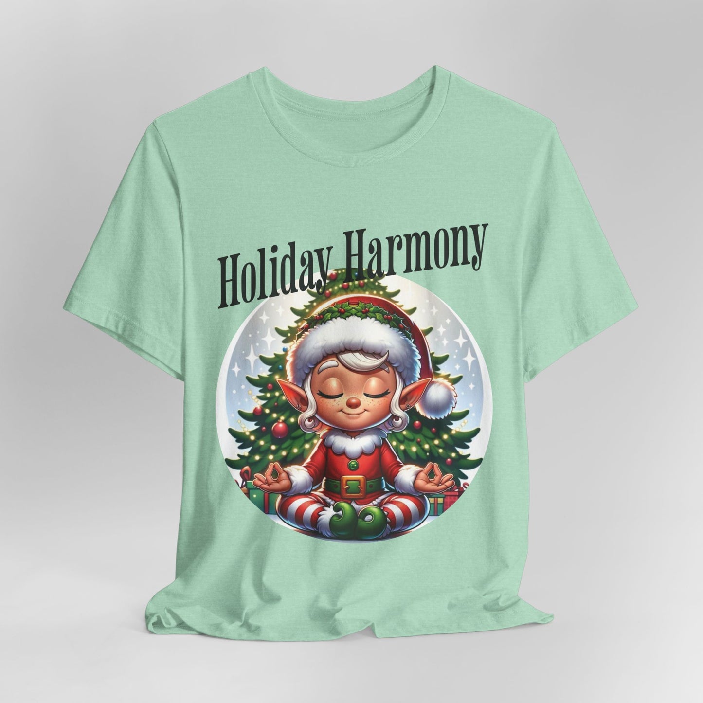 Holiday Harmony. Meditating Elf. Christmas Elf. Peace On Earth.