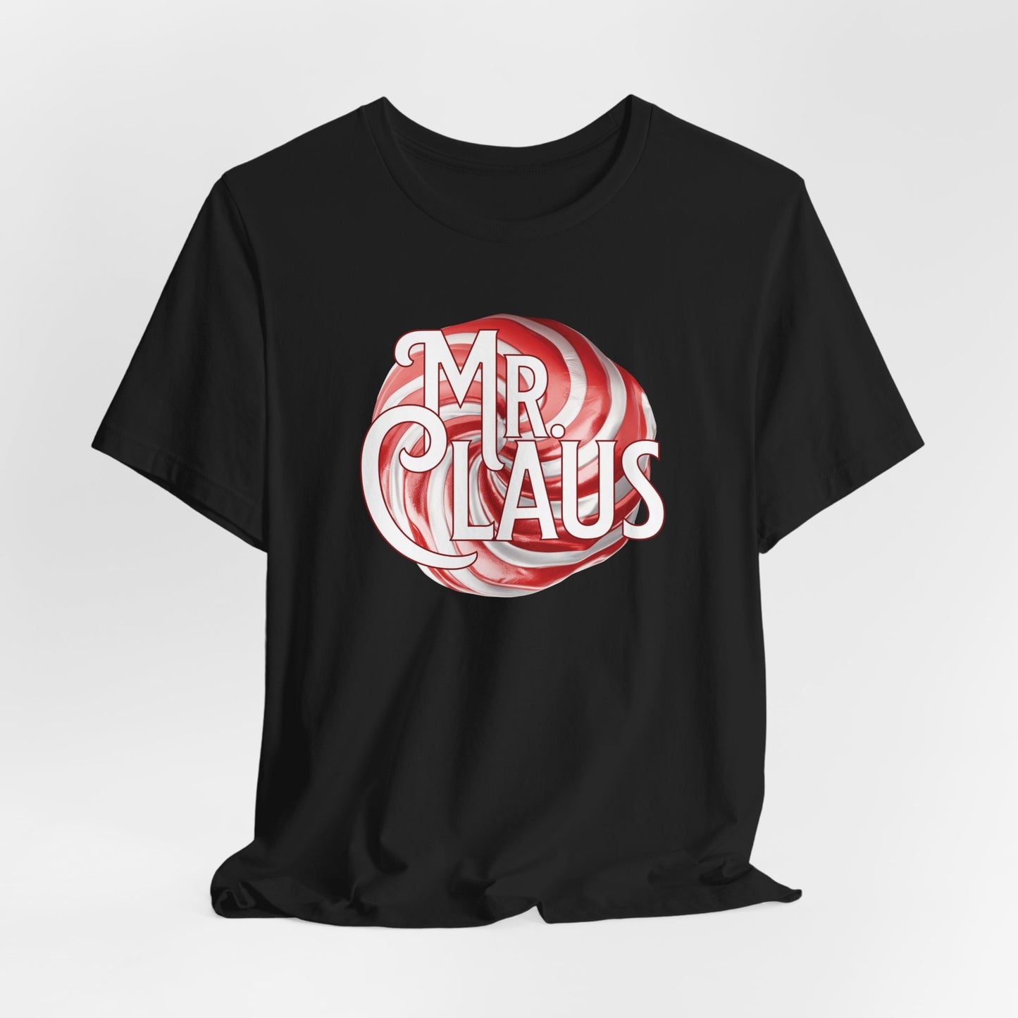 Mr. & Mrs. Claus Peppermint T-Shirt. Couples Christmas Shirts. Matching