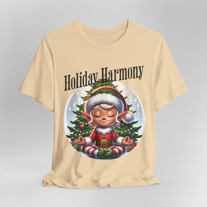 Holiday Harmony. Meditating Elf. Christmas Elf. Peace On Earth.