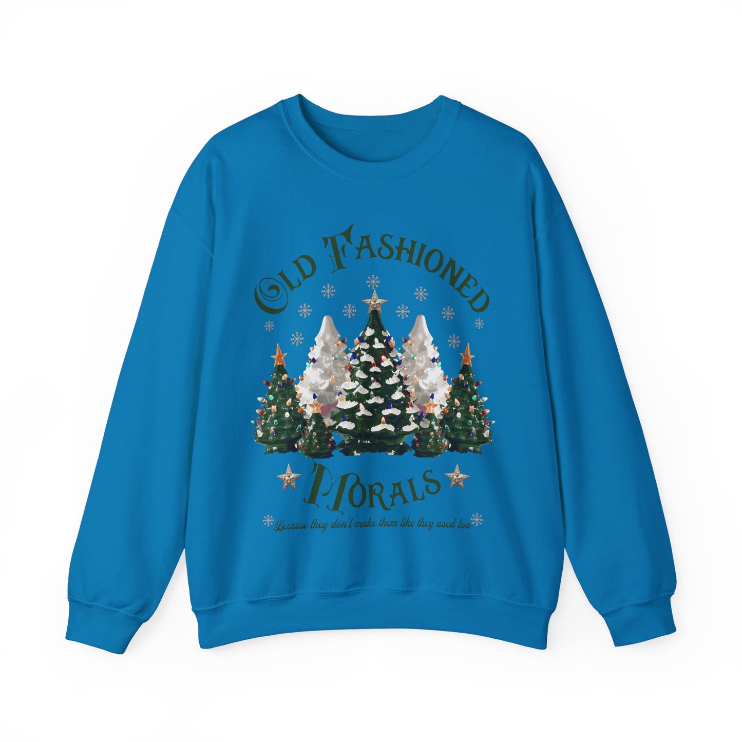 Vintage Tree Farm Sweatshirt - Old Fashioned Morals Design