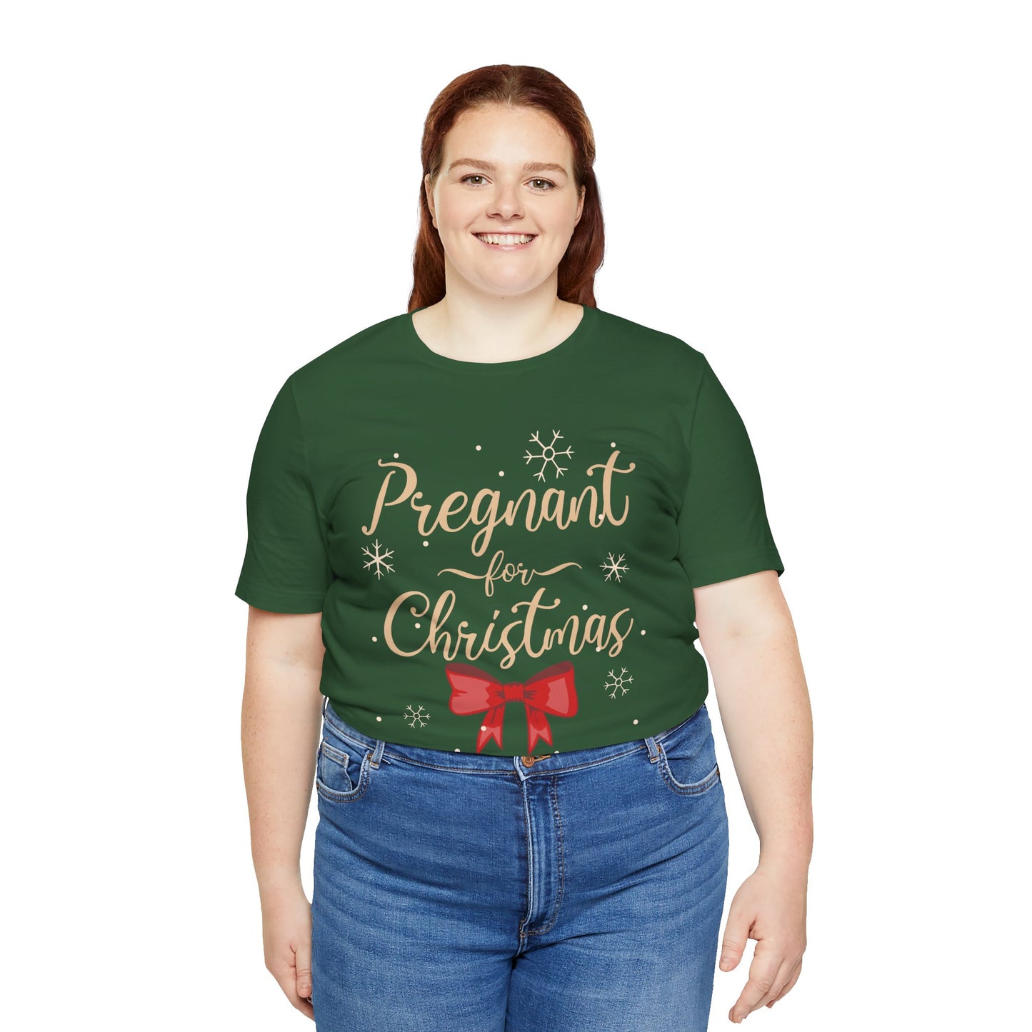 Pregnant for Christmas- Short Sleeve Tee