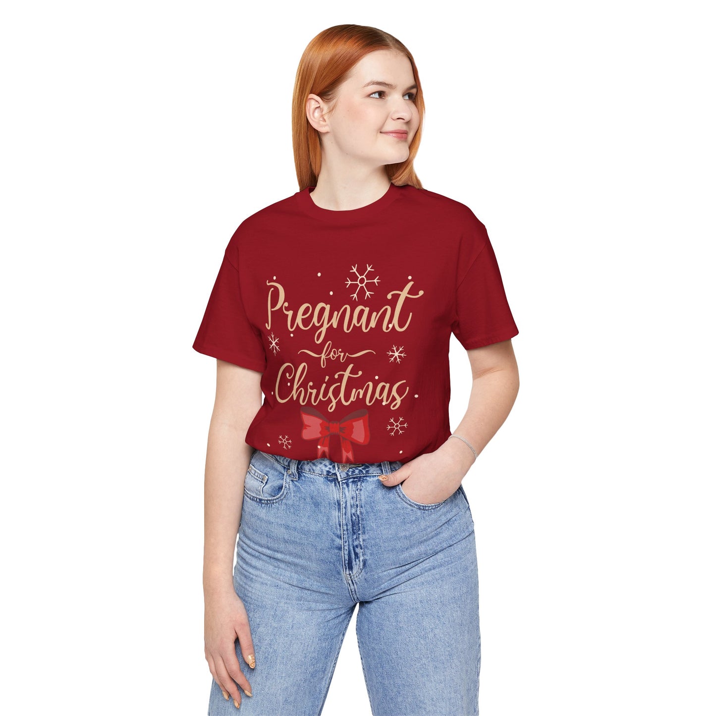 Pregnant for Christmas- Short Sleeve Tee