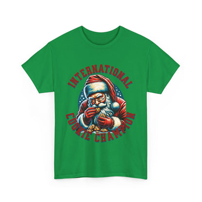 International Cookie Champion Santa Eating Cookies T-Shirt