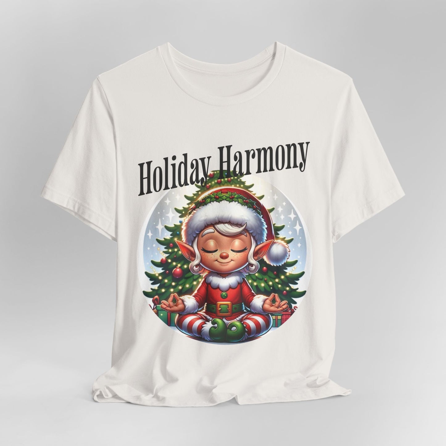 Holiday Harmony. Meditating Elf. Christmas Elf. Peace On Earth.