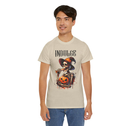 Skeleton Indulge Halloween T-Shirt