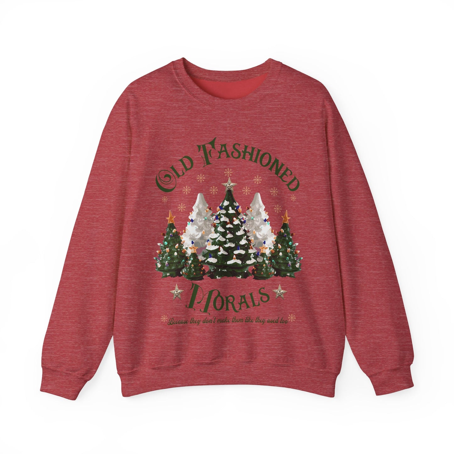 Vintage Tree Farm Sweatshirt - Old Fashioned Morals Design