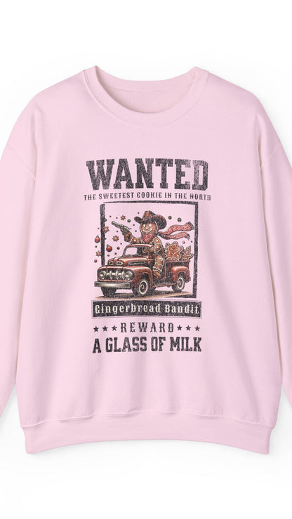 Gingerbread Bandit Sweatshirt. Cowboy. Christmas Cookies. Baking. Western Christmas