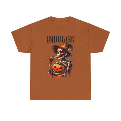 Skeleton Indulge Halloween T-Shirt