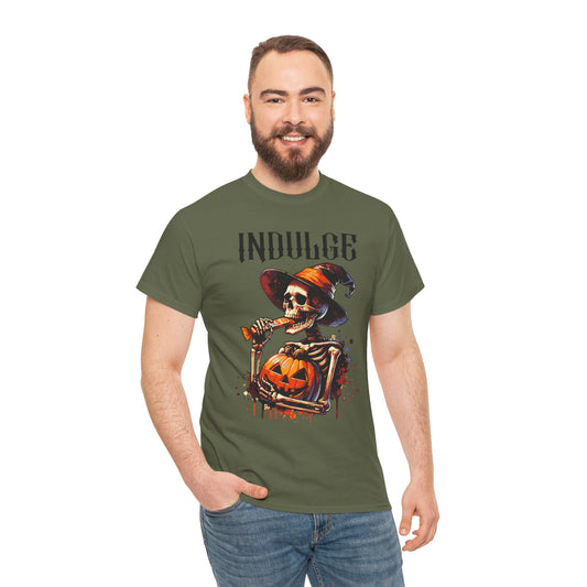 Skeleton Indulge Halloween T-Shirt